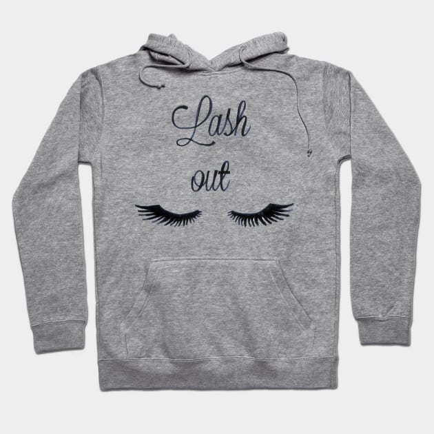 Lashes makeup eye mascara  artist gift Hoodie by BalumbaArt